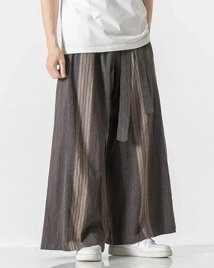 Pantalons Japonais Élégants pour Tous -  pantalons semi-formels - Pantalons Japonais Élégants à Jambes Larges pour Confort
