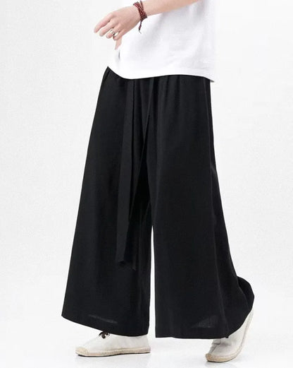 Pantalons Large Chic - mode streetwear - Pantalons Large Chic pour un Style Moderne et Confortable