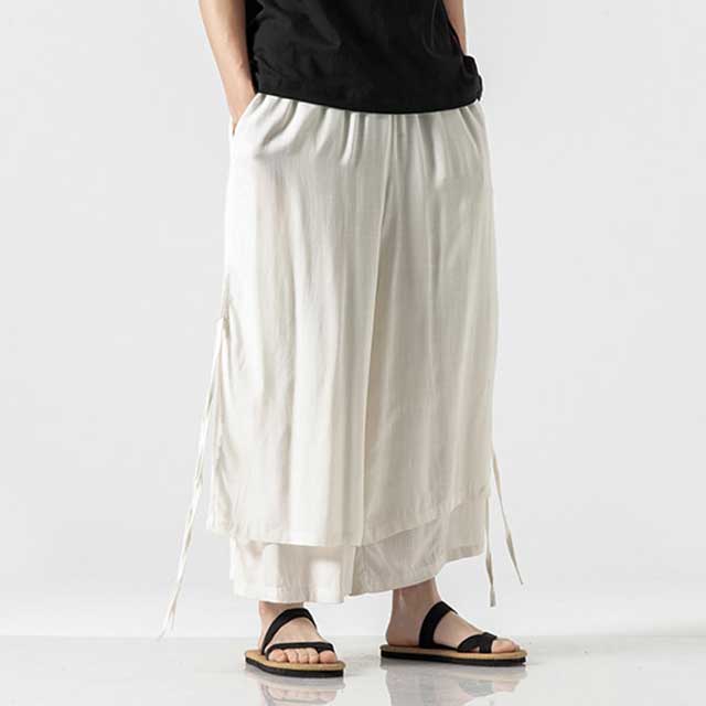 Pantalons larges fluides et chics -  confort quotidien - Pantalons larges fluides pour un style décontracté et chic