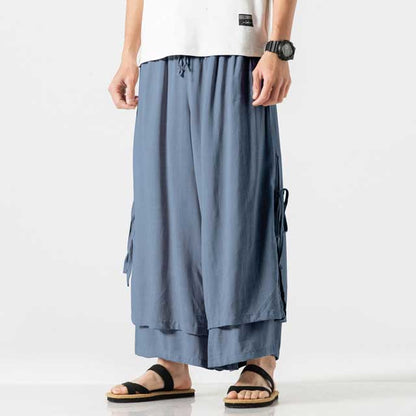Pantalons larges fluides et chics - pantalons streetwear harajuku - Pantalons larges fluides pour un style décontracté et chic