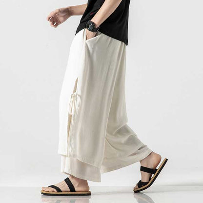 Pantalons larges fluides et chics -  style harajuku - Pantalons larges fluides pour un style décontracté et chic