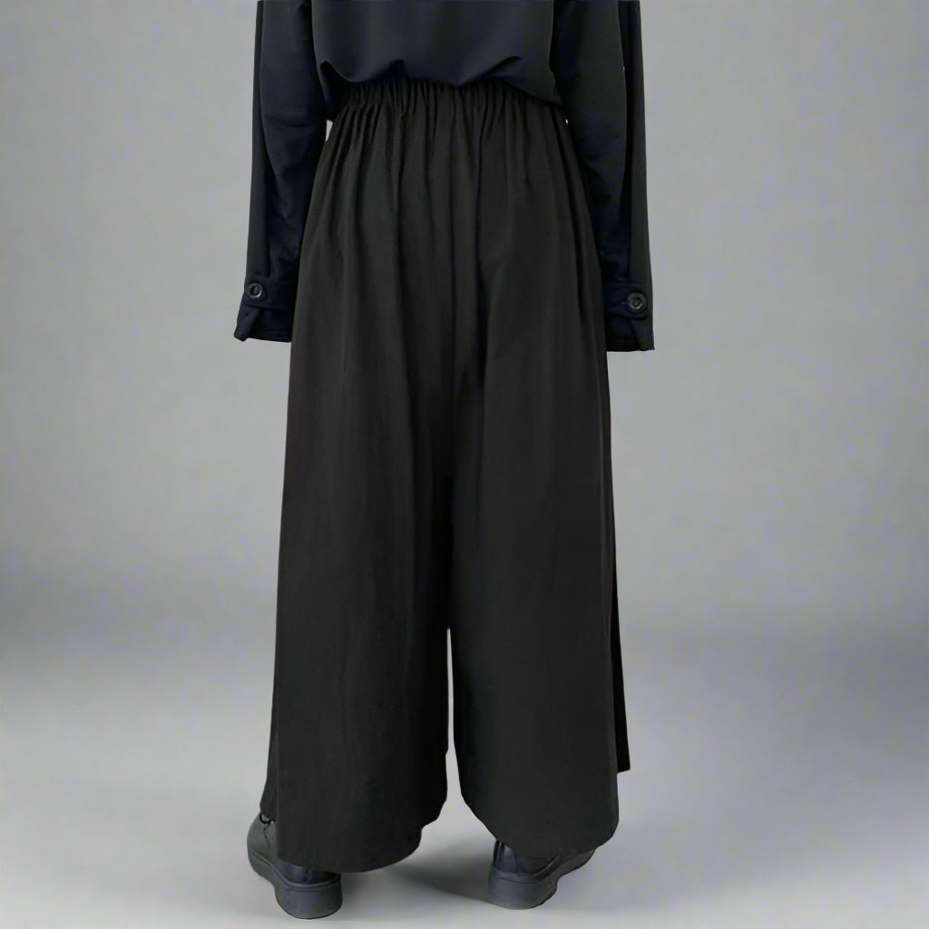 Pantalons larges fluides et élégants - pantalons streetwear - Pantalons larges Hakama confortables et stylés