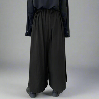 Pantalons larges fluides et élégants - pantalons streetwear - Pantalons larges Hakama confortables et stylés