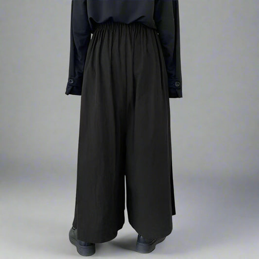 Pantalons larges fluides et élégants - pantalons streetwear - Pantalons larges Hakama confortables et stylés