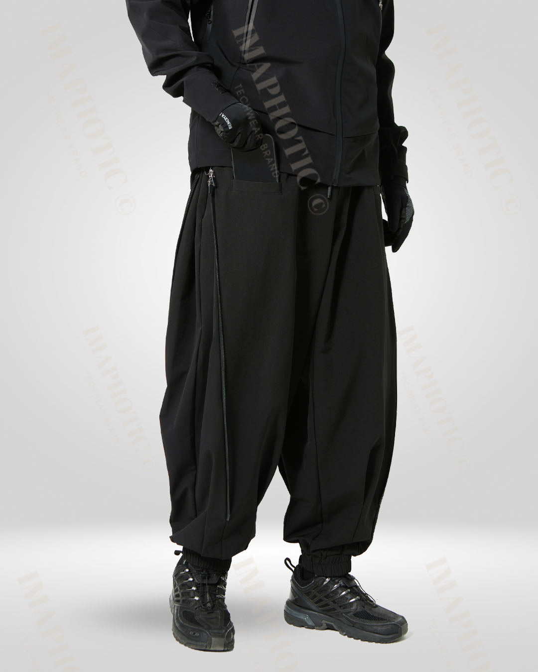 Pantalons larges noirs chics -  pantalons chic - Pantalons larges noirs chics pour un style unique