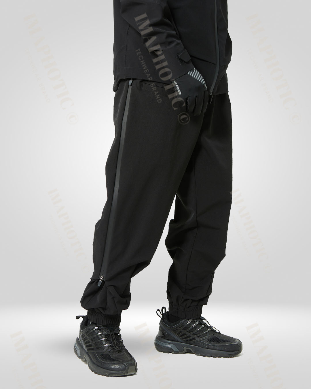 Pantalons larges noirs chics -  style décontracté - Pantalons larges noirs chics pour un style unique
