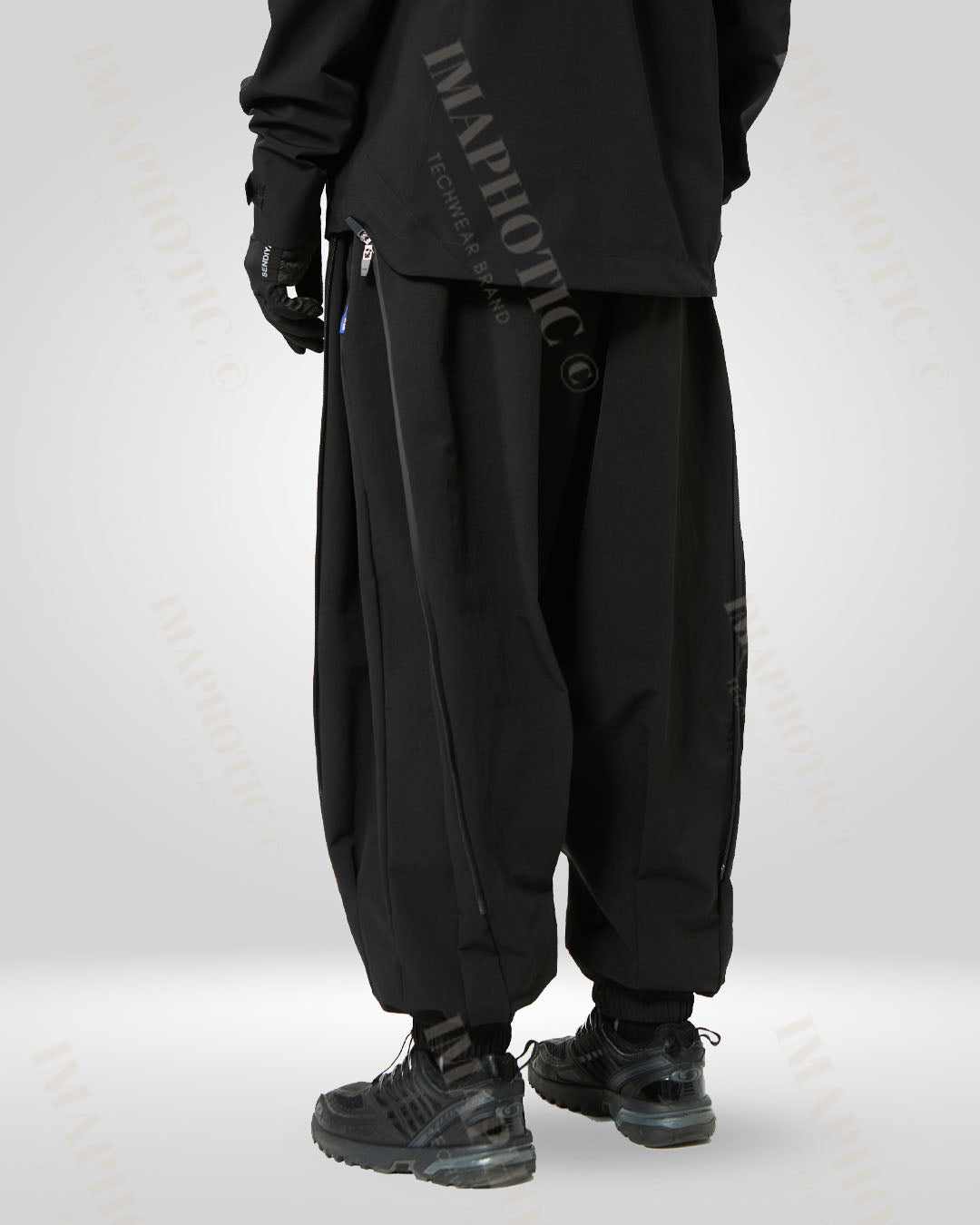 Pantalons larges noirs chics -  vêtements à coupe ample - Pantalons larges noirs chics pour un style unique