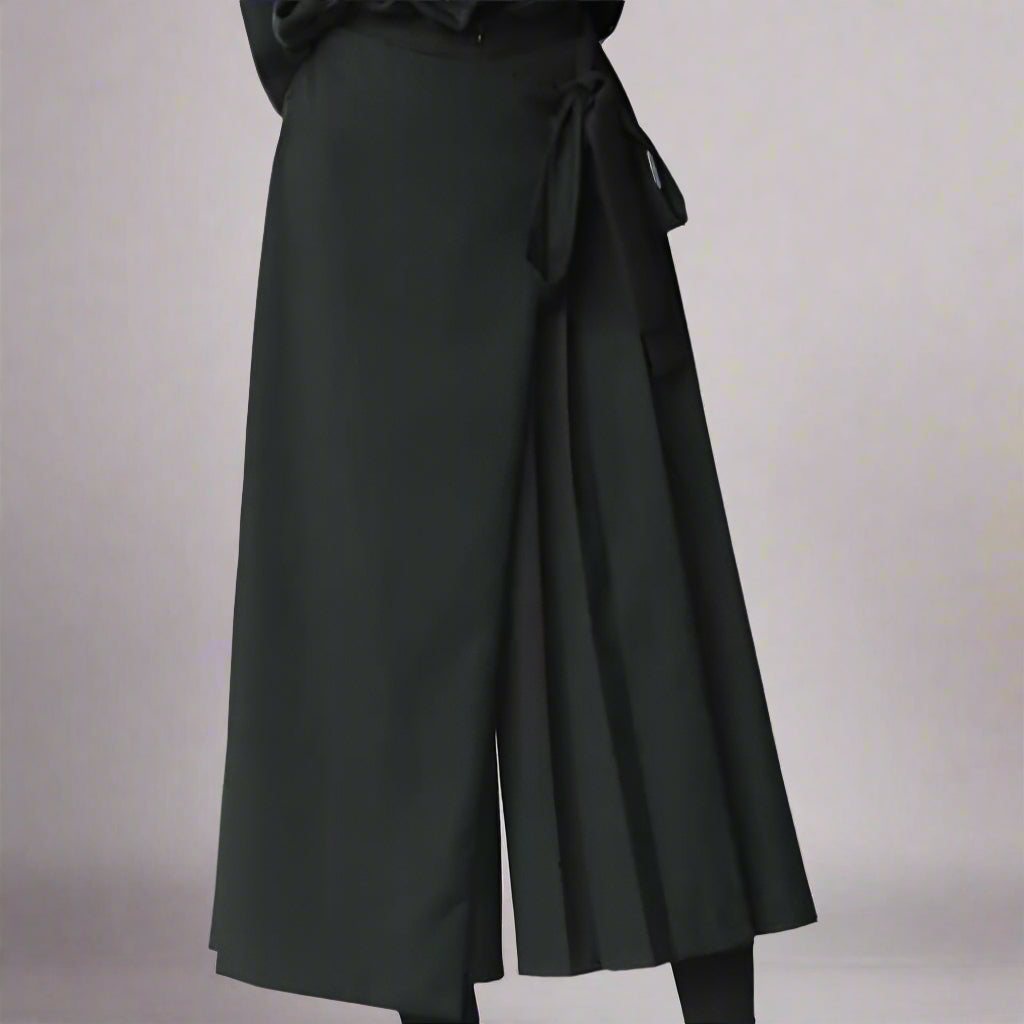 Pantalons Élégance Sans Effort -  style hakama - Pantalons Élégance Hakama au Style Chic et Confortable