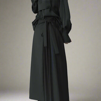 Pantalons Élégance Sans Effort -  taille 5XL - Pantalons Élégance Hakama au Style Chic et Confortable