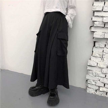 Pantalons Élégants et Amples -  coupe unisexe - Pantalons amples Hakama unisexe pour un style décontracté