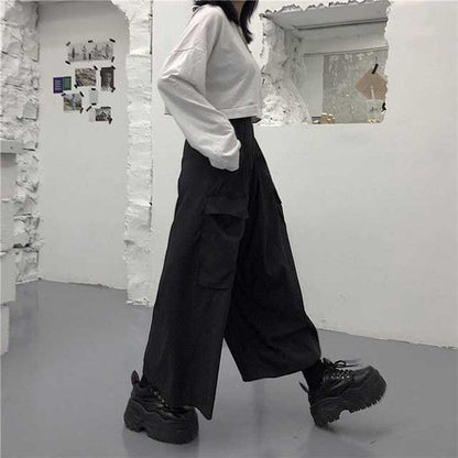 Pantalons Élégants et Amples -  pantalons en coton - Pantalons amples Hakama unisexe pour un style décontracté