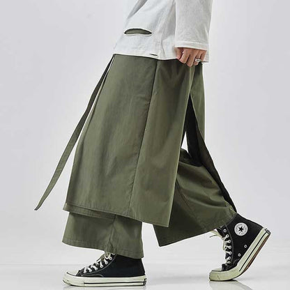 Pantalons Élégants Inspirés du Japon -  confort - Pantalons Hakama Japonais Amples et Confortables