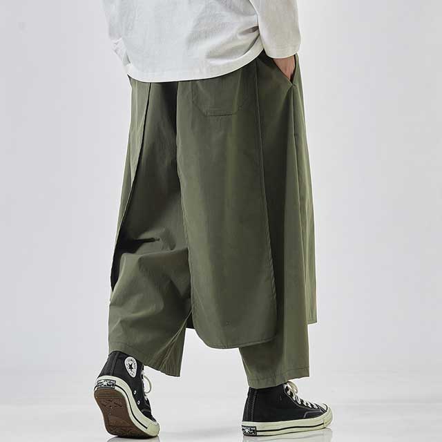 Pantalons Élégants Inspirés du Japon -  pantalons élégants - Pantalons Hakama Japonais Amples et Confortables