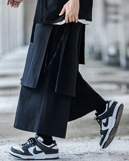 Pantalons Ninja Oversized Chic -  futuristes - Pantalons Ninja Oversized Chic en Polyester Confortable