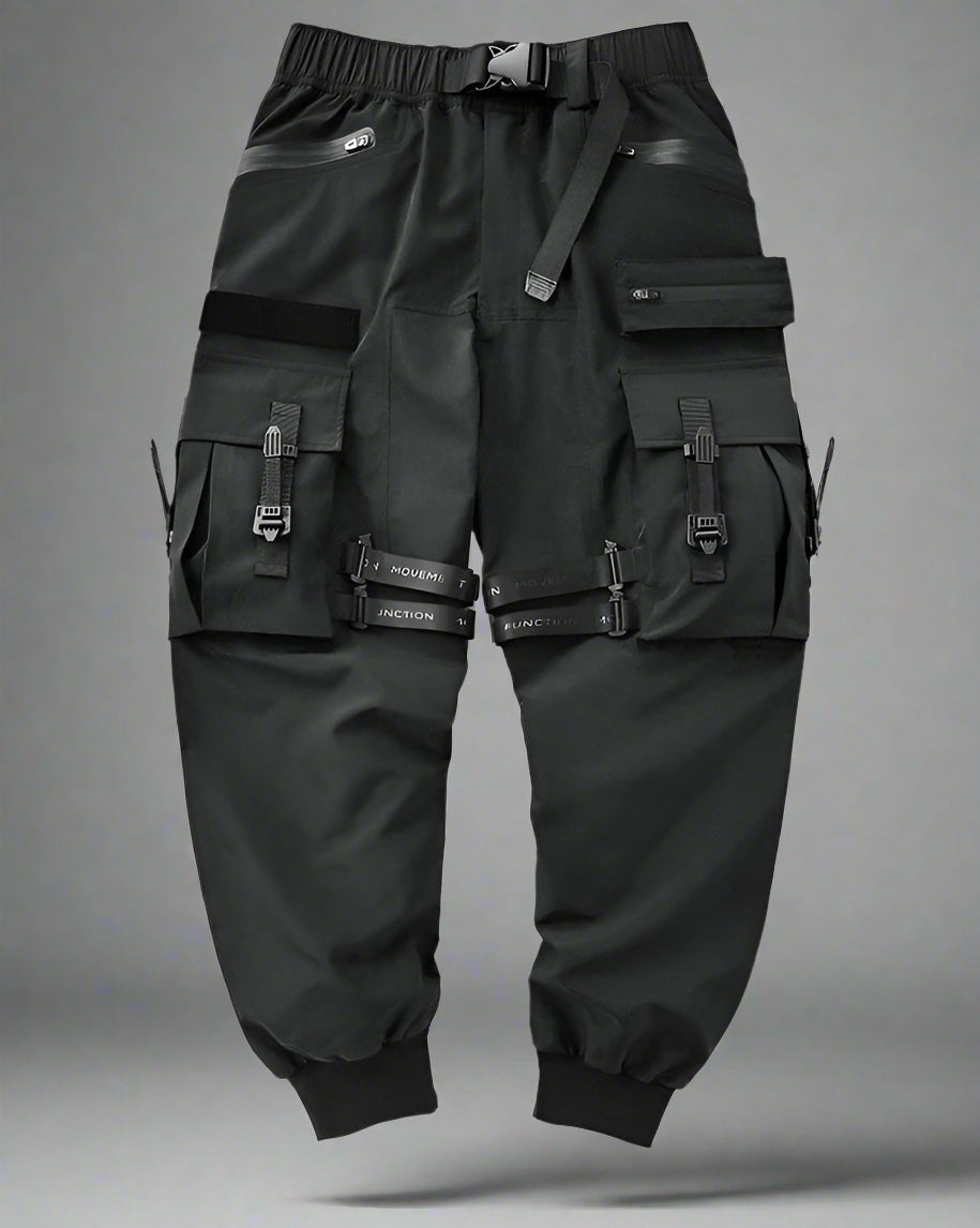 Pantalons Noirs à Bretelles pour le Style - pantalons - Pantalons Noirs à Bretelles pour un Style Décontracté