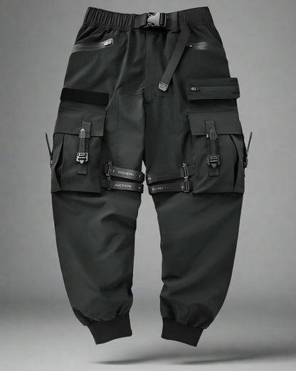 Pantalons Noirs à Bretelles pour le Style - pantalons - Pantalons Noirs à Bretelles pour un Style Décontracté