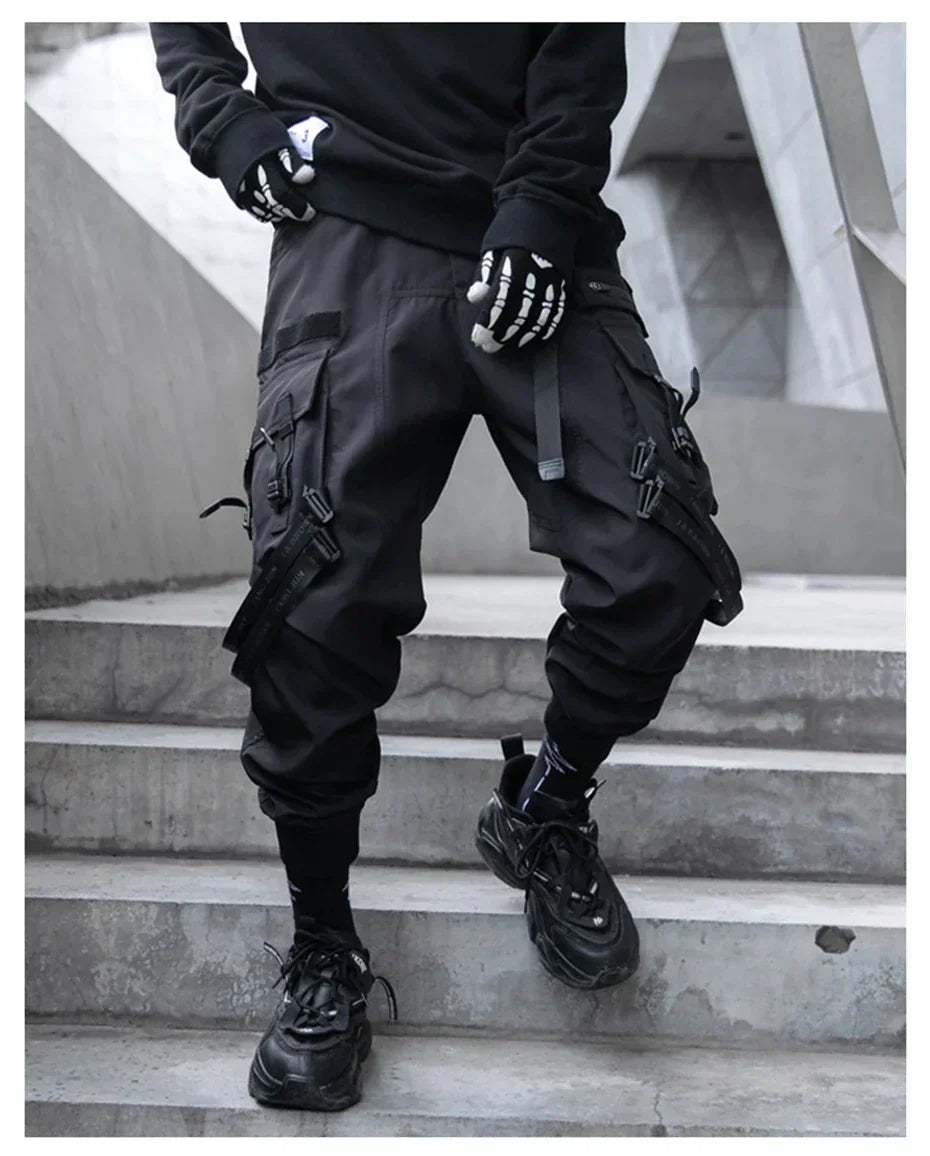 Pantalons Noirs à Bretelles pour le Style -  pantalons polyvalents - Pantalons Noirs à Bretelles pour un Style Décontracté