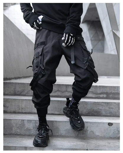 Pantalons Noirs à Bretelles pour le Style -  pantalons polyvalents - Pantalons Noirs à Bretelles pour un Style Décontracté