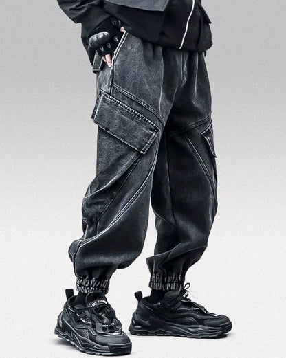 Pantalons Noirs Lavés Chic - pantalons confortables - Pantalons Noirs Lavés Chic pour un Style Urbain