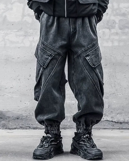 Pantalons Noirs Lavés Chic - pantalons noirs - Pantalons Noirs Lavés Chic pour un Style Urbain