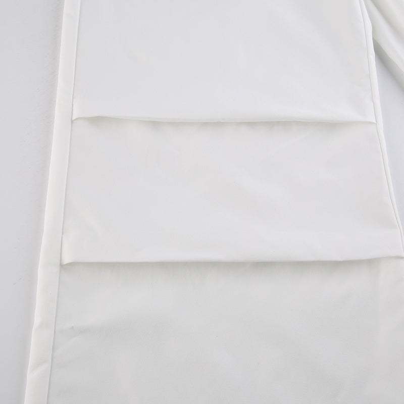 Pantalons parachute blancs -  streetwear - Pantalons parachute blancs pour un style streetwear