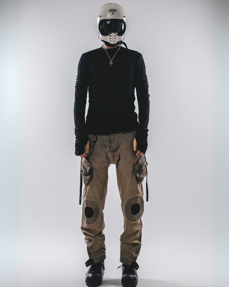 Pantalons Quotidiens Multi-Poches Robustes -  mode cyberpunk - Pantalons Cargo Multipoches pour Style Techwear
