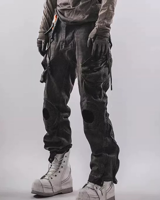 Pantalons Quotidiens Multi-Poches Robustes - pantalons cargo - Pantalons Cargo Multipoches pour Style Techwear
