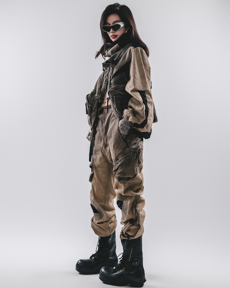 Pantalons Quotidiens Multi-Poches Robustes -  techwear - Pantalons Cargo Multipoches pour Style Techwear