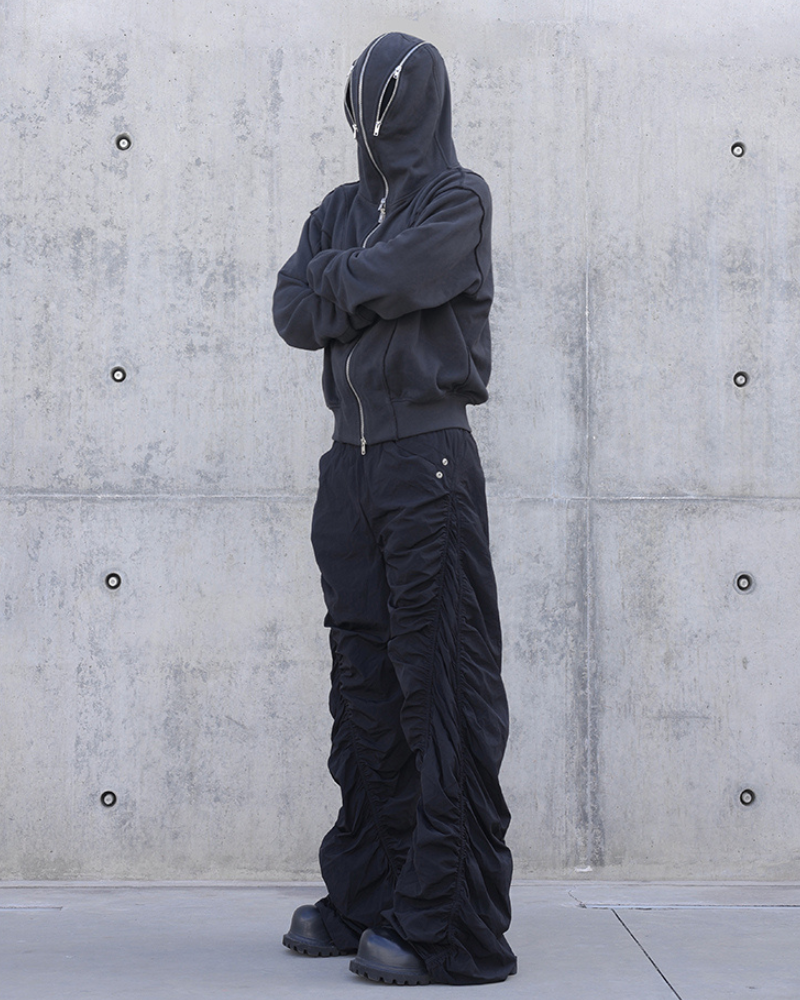 Pantalons Spirales Plissés Élégants -  style unique - Pantalons Spirales Plissés pour un Style Unique