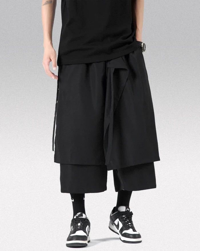 Pantalons Streetwear Hakama Chic - pantalons hakama - Pantalons Hakama Chic alliant Tradition et Streetwear