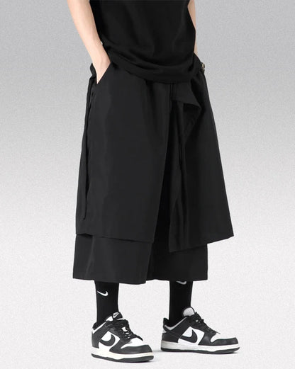 Pantalons Streetwear Hakama Chic - style unique - Pantalons Hakama Chic alliant Tradition et Streetwear