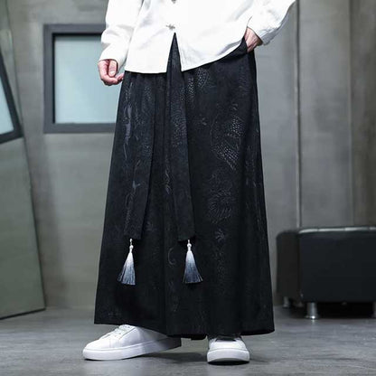 Pantalons Style Hakama Élégants -  pantalons ajustables - Pantalons Style Hakama Larges pour un Confort Élégant