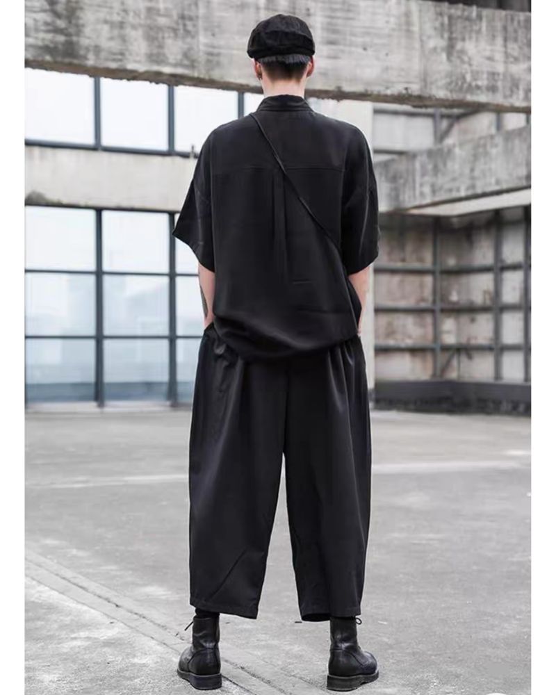 Pantalons Tech Taille Haute Chic -  confort et esthétique - Pantalons Techwear Taille Haute Chic et Pratiques