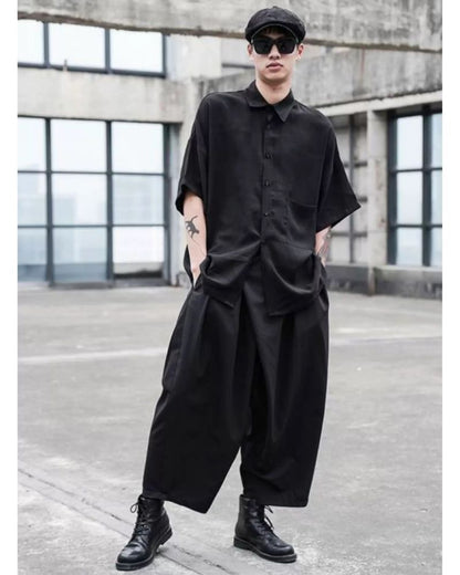 Pantalons Tech Taille Haute Chic -  mode techwear - Pantalons Techwear Taille Haute Chic et Pratiques
