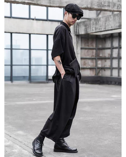 Pantalons Tech Taille Haute Chic -  pantalons ajustables - Pantalons Techwear Taille Haute Chic et Pratiques