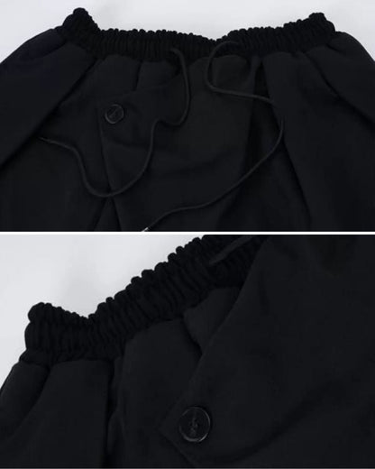 Pantalons Tech Taille Haute Chic - pantalons urbains - Pantalons Techwear Taille Haute Chic et Pratiques