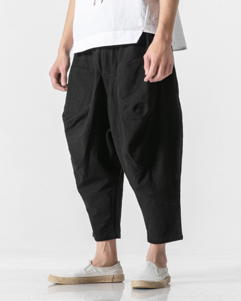 Pantalons Urbains Amples Chic -  ampes - Pantalons Amples Chic Techwear pour un Style Urbain