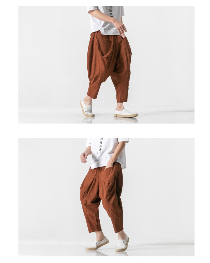 Pantalons Urbains Amples Chic -  mode moderne - Pantalons Amples Chic Techwear pour un Style Urbain