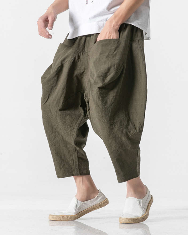 Pantalons Urbains Amples Chic - pantalons - Pantalons Amples Chic Techwear pour un Style Urbain