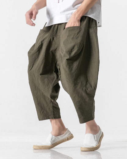 Pantalons Urbains Amples Chic - pantalons - Pantalons Amples Chic Techwear pour un Style Urbain