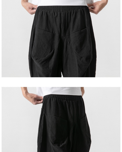Pantalons Urbains Amples Chic - pantalons - Pantalons Amples Chic Techwear pour un Style Urbain