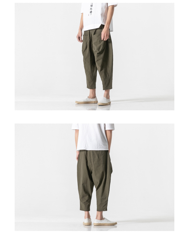 Pantalons Urbains Amples Chic -  techwear - Pantalons Amples Chic Techwear pour un Style Urbain