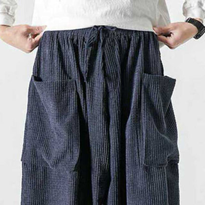 Pantalons Utilitaires Japonais Chic -  mode fonctionnelle - Pantalons Cargo Japonais au Style Élégant et Pratique