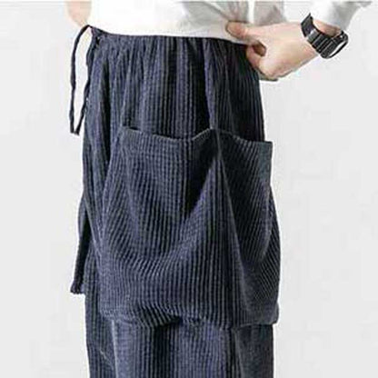 Pantalons Utilitaires Japonais Chic -  pantalons polyvalents - Pantalons Cargo Japonais au Style Élégant et Pratique