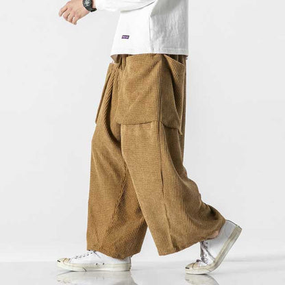 Pantalons Utilitaires Japonais Chic -  pantalons utilitaires - Pantalons Cargo Japonais au Style Élégant et Pratique