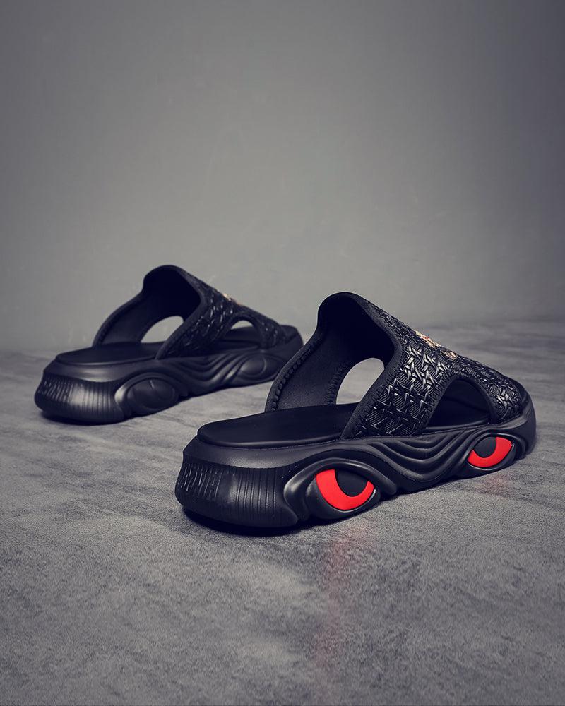 Pantoufles Chic en Noir -  flexibles - Pantoufles Noires Confortables pour un Style Quotidien