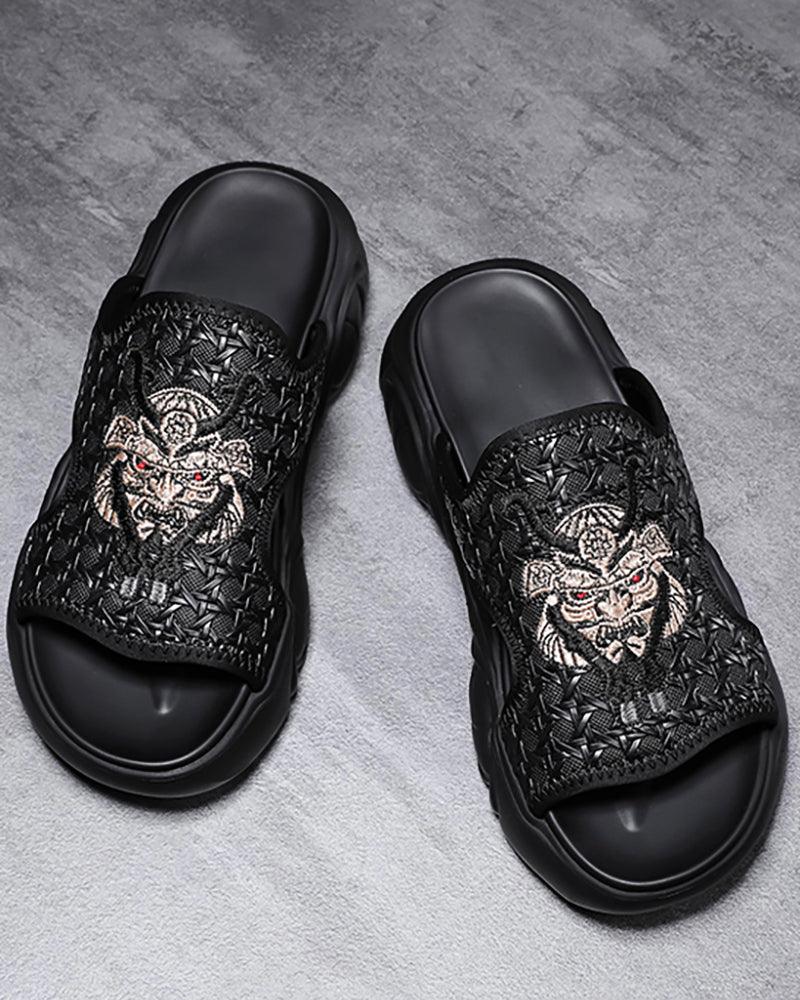 Pantoufles Chic en Noir -  noir - Pantoufles Noires Confortables pour un Style Quotidien