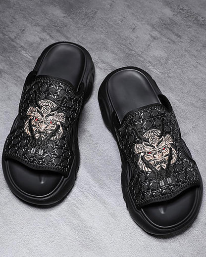 Pantoufles Chic en Noir -  noir - Pantoufles Noires Confortables pour un Style Quotidien