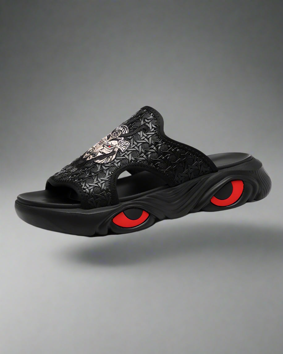 Pantoufles Chic en Noir - pantoufles - Pantoufles Noires Confortables pour un Style Quotidien