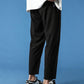 Pantalon élégant en soie à jambes droites